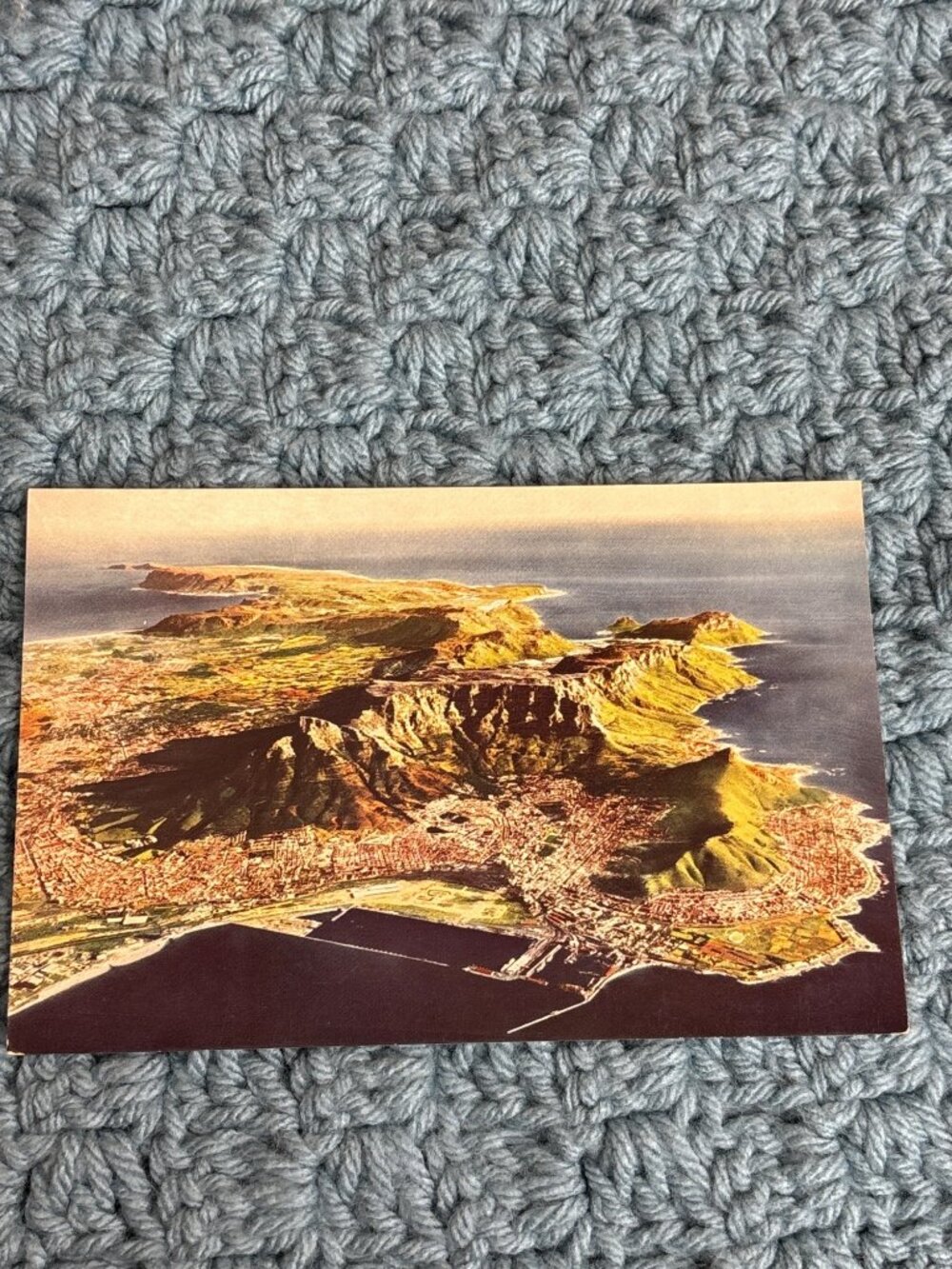 Aerial View Cape Peninsula City of Cape Town Table Mountain Lions Head Postcard